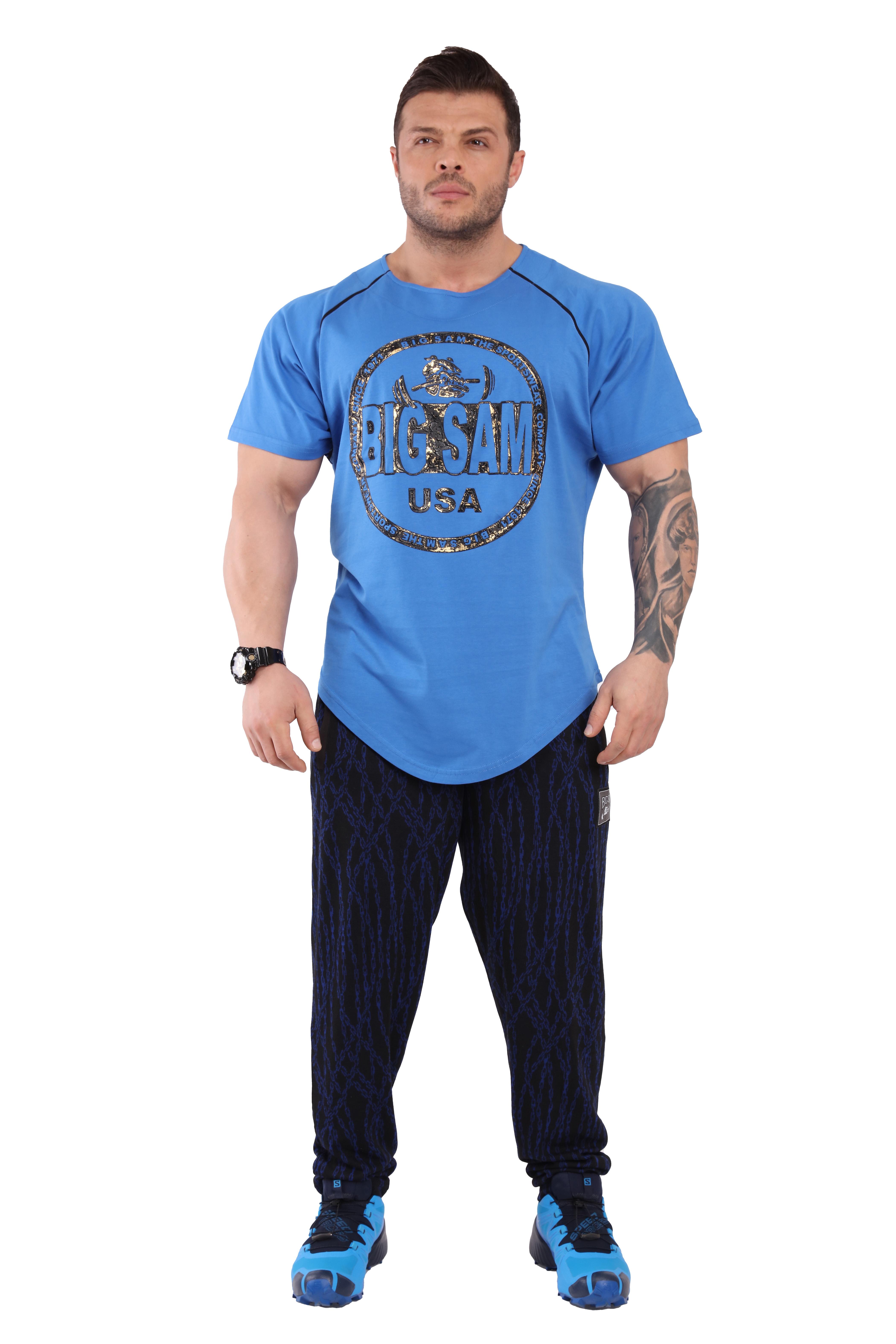 Mens Long Fit Cotton Gym T-shirt