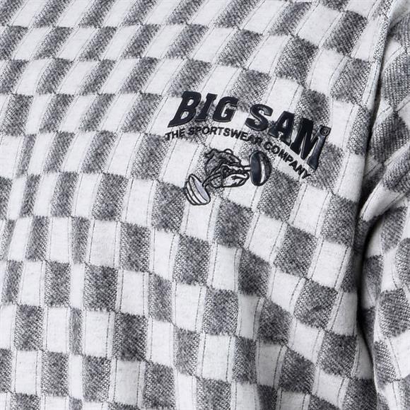  Mens Oversize Long Sleeve Checkered Sweatshirt