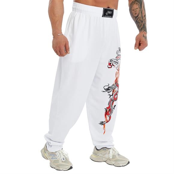 Mens Loose Fit Dragon Sweatpants