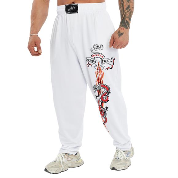 Mens Loose Fit Dragon Sweatpants