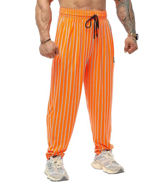 Loose Fit Orange Gym Pants