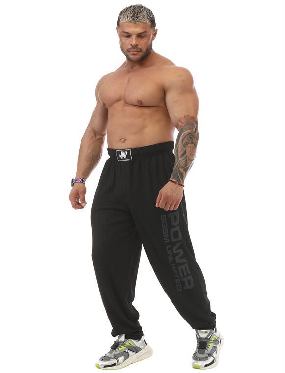 Mens Baggy Sweatpants with Pockets, Oldschool Loose Fit Gym Pants
