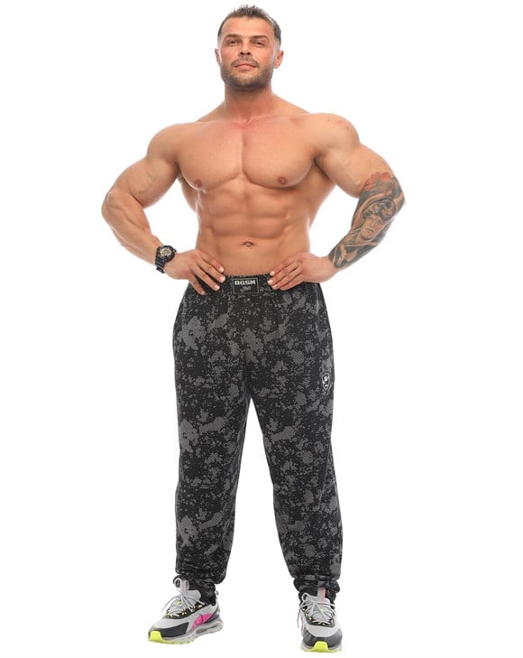 Mens Technical Camo Loose Fit Sweatpants