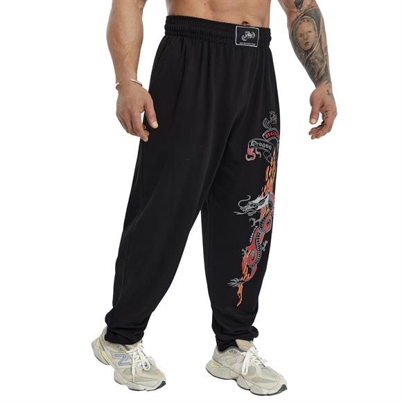 Mens Loose Fit Dragon Sweatpants