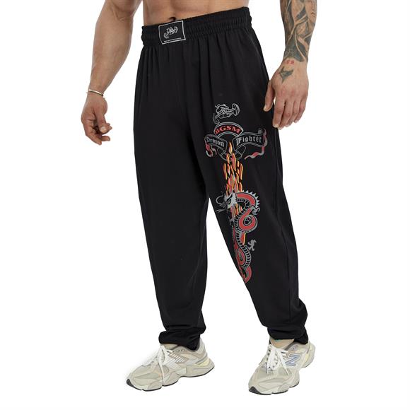Mens Loose Fit Dragon Sweatpants