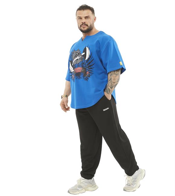 Mens Thick Fabric Wide Cut Rag Top T-shirt 