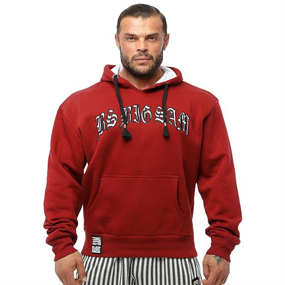 Burgundy Winter Hooded Sweater