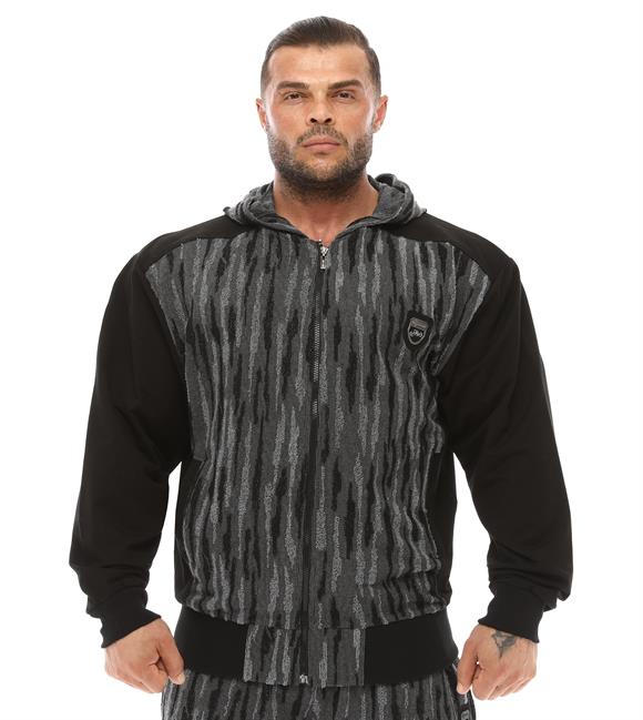 Camouflage Towel Hooded Zipper Jacket