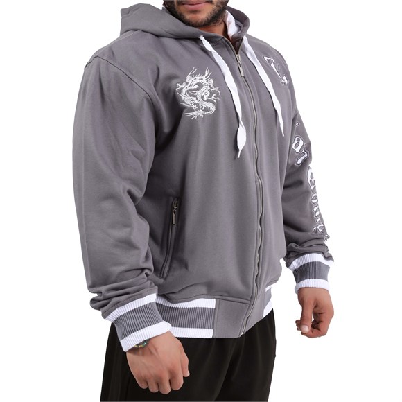 Mens Oversized Full-Zip Hoodie