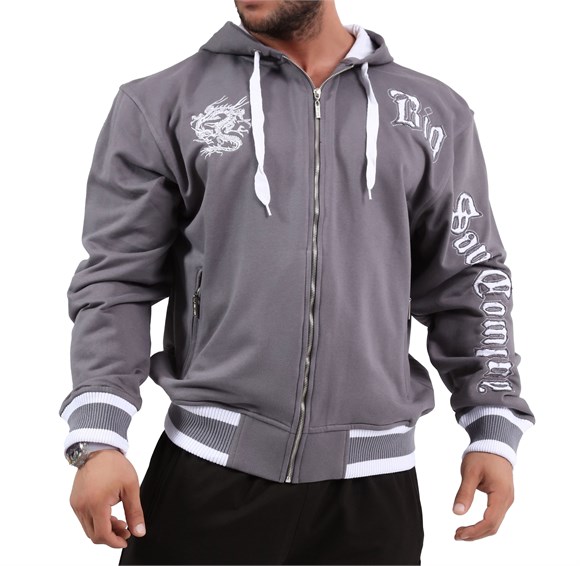 Mens Oversized Full-Zip Hoodie