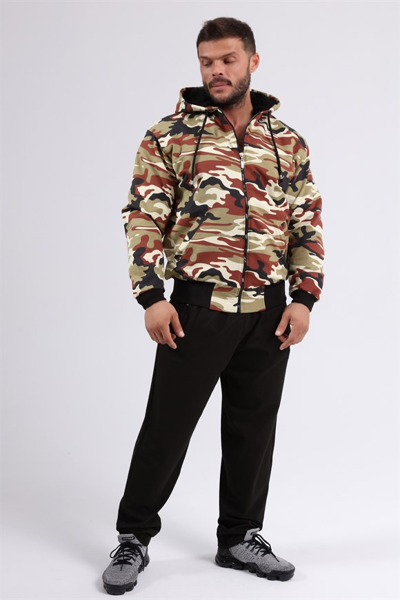 Hooded Winter Camouflage Jacket