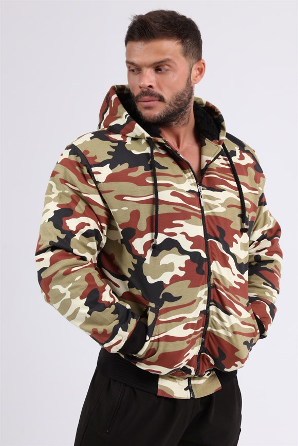 Hooded Winter Camouflage Jacket