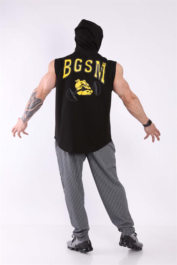 Mens Oversize Hooded Vest with Full Zip