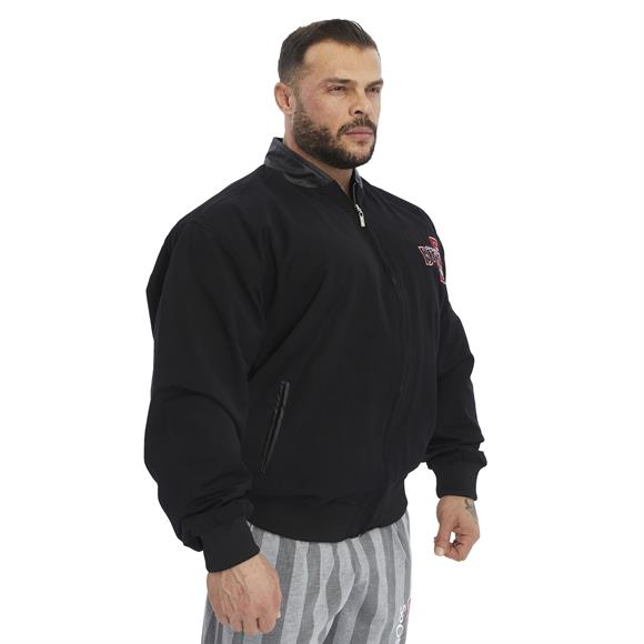 Leather Collar Bomber Jacket