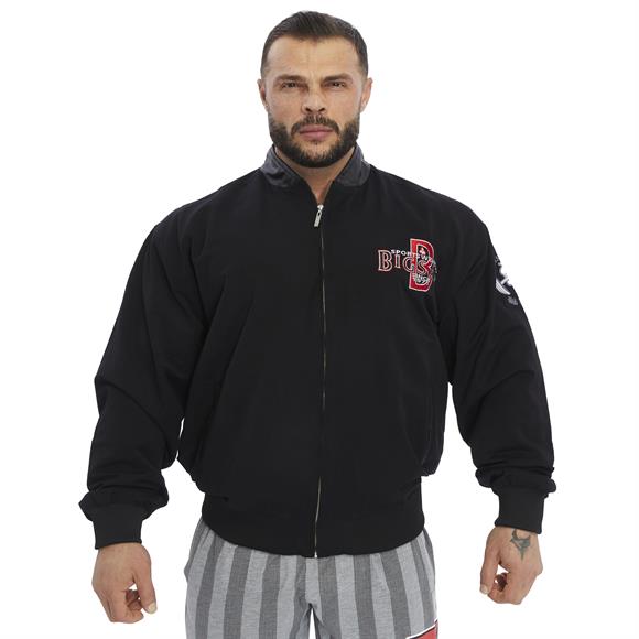 Leather Collar Bomber Jacket