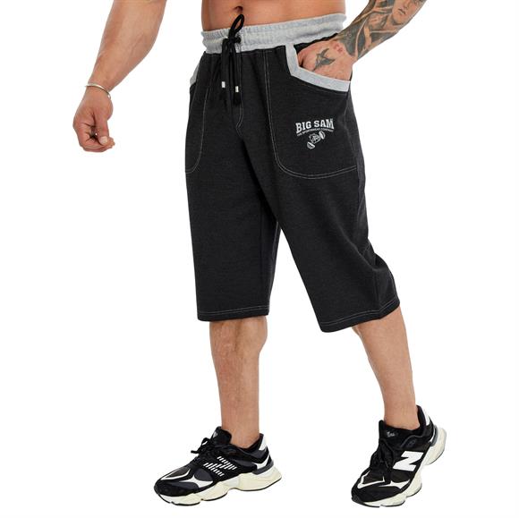 Mens Anthracite Capri Shorts