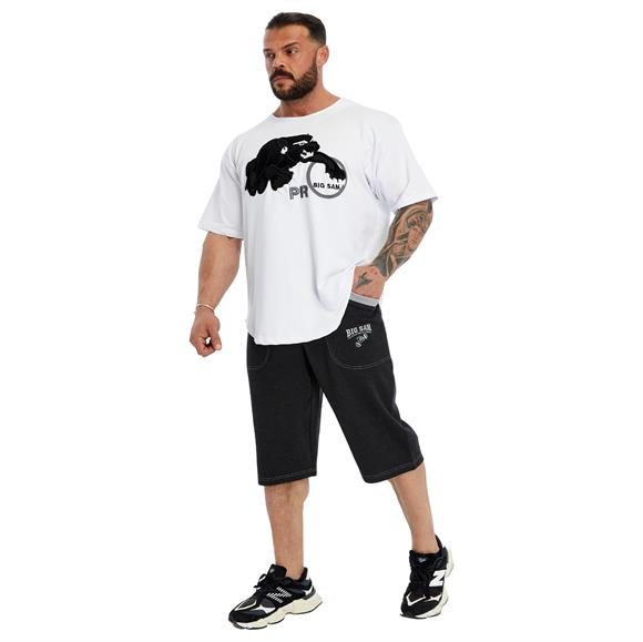 Mens Anthracite Capri Shorts