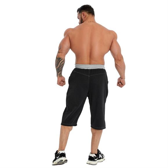 Mens Anthracite Capri Shorts