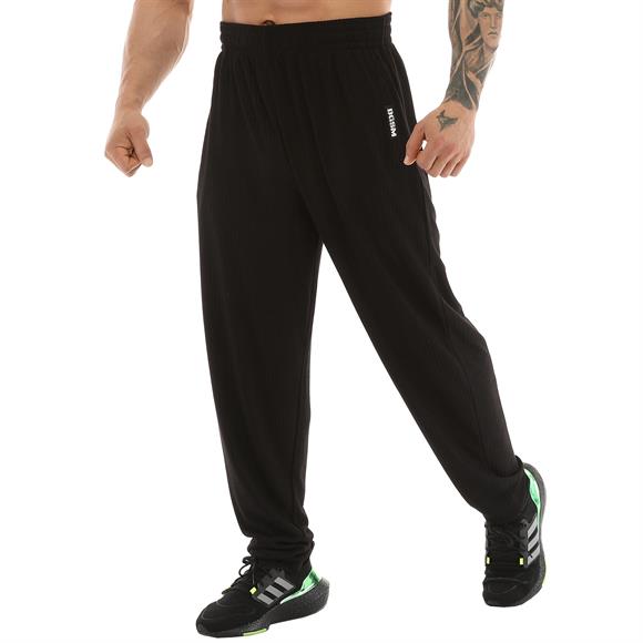 Mens Baggy Loose Fit Sweatpants with Zippered Pockets 
