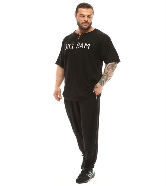 Mens Baggy Loose Fit Sweatpants with Zippered Pockets 