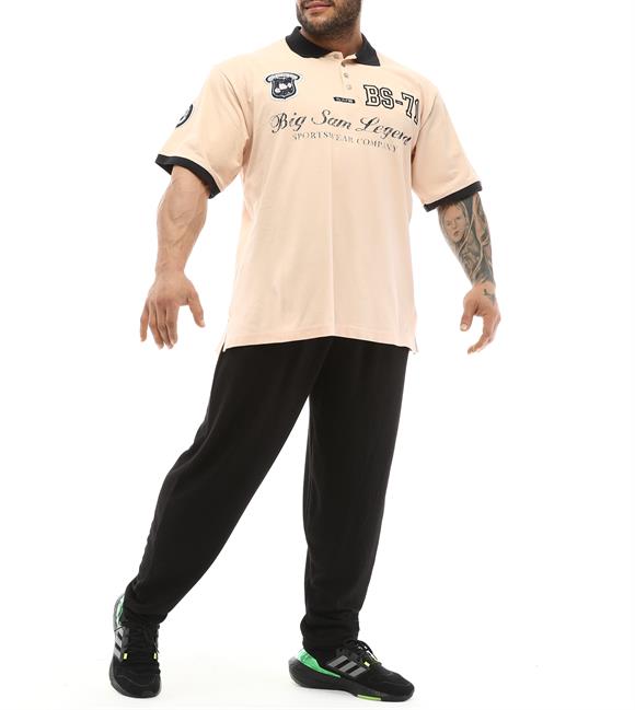 Mens Beige Polo T-shirt