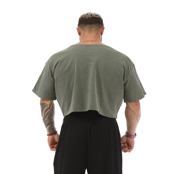 Mens Bodybuilding Wide-Short Muscle Rag Top