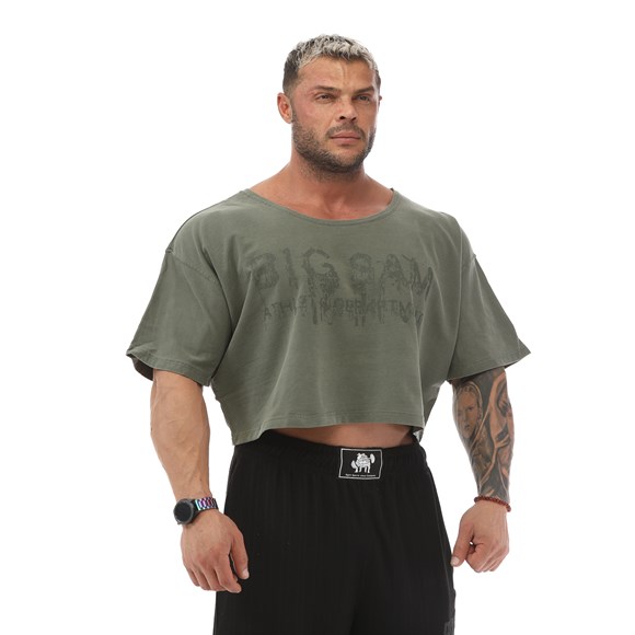Mens Bodybuilding Wide-Short Muscle Rag Top