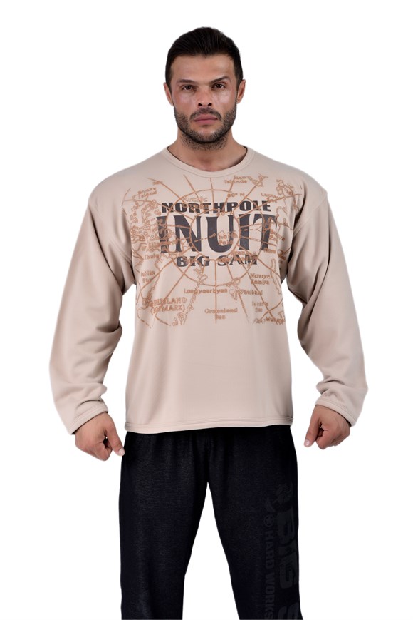 Mens Camel Winter Sweatshirt