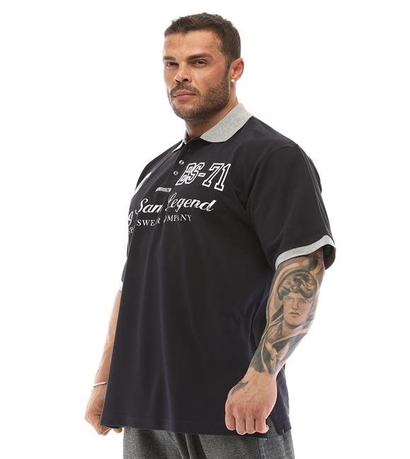 Mens Dark Blue Polo T-shirt