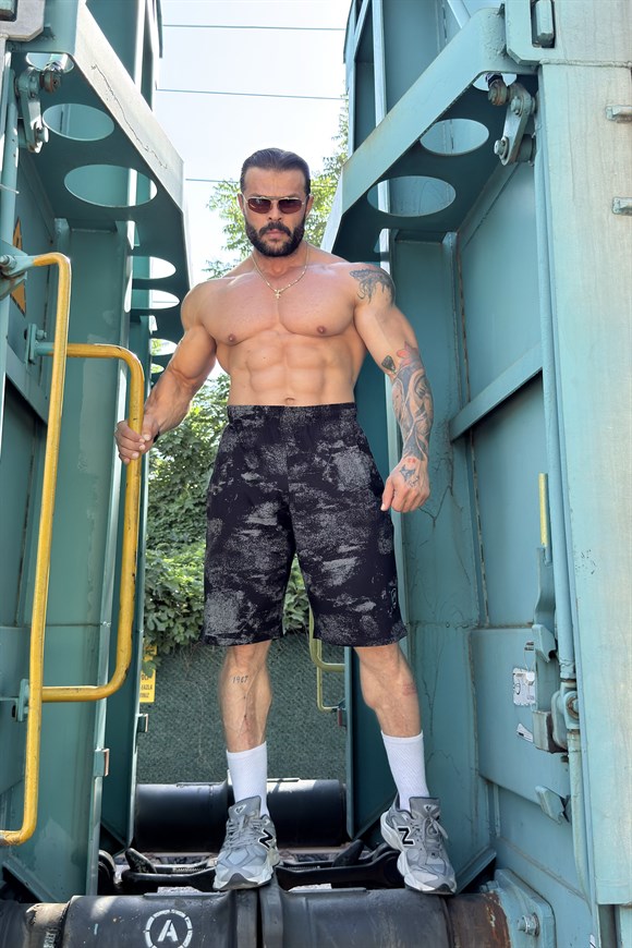 Mens Gym 100% Cotton Active Shorts