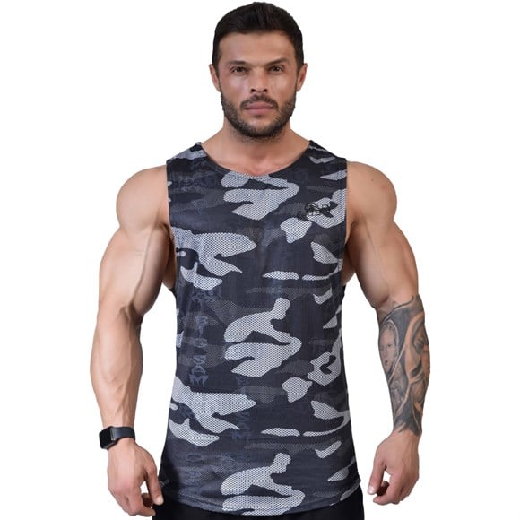 Mens Gym Camuoflage Sleeveless Top