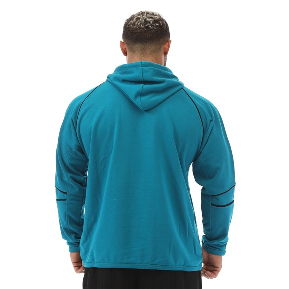 Mens Oversized Cotton-Blend Pullover Hoodie