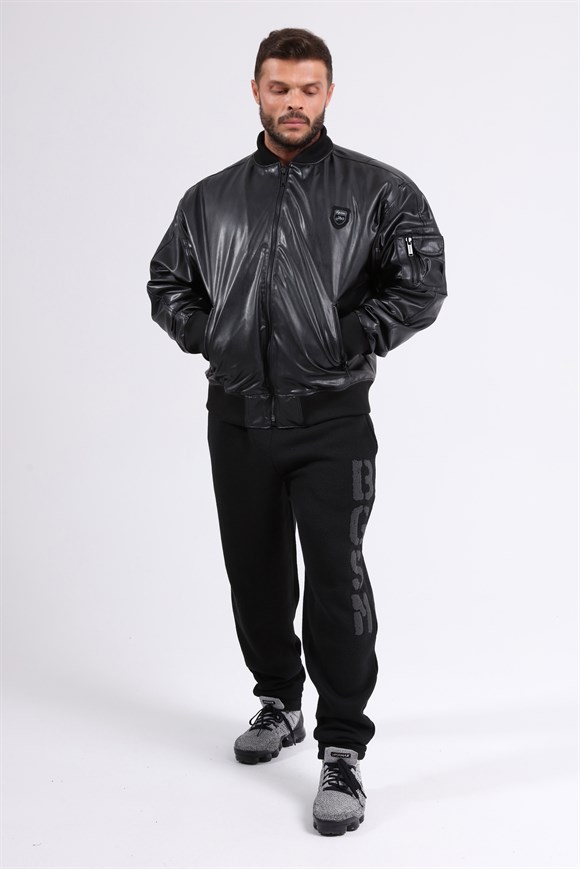 Mens Leather Pilot Jacket