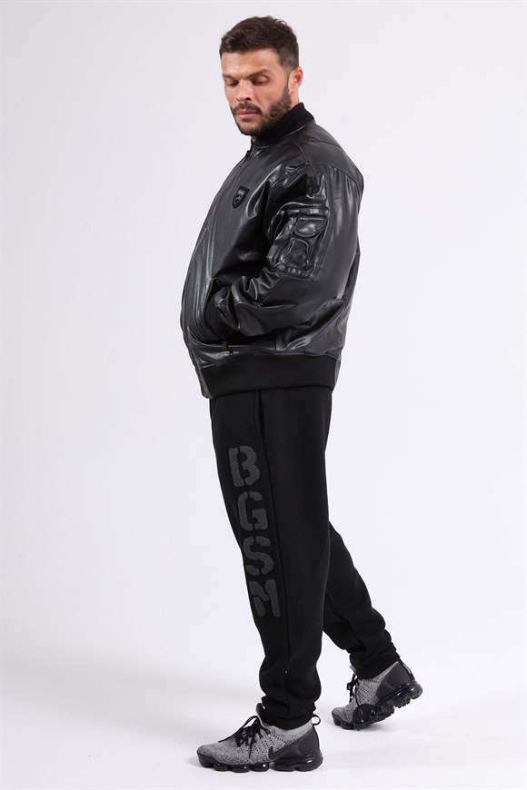 Mens Leather Pilot Jacket