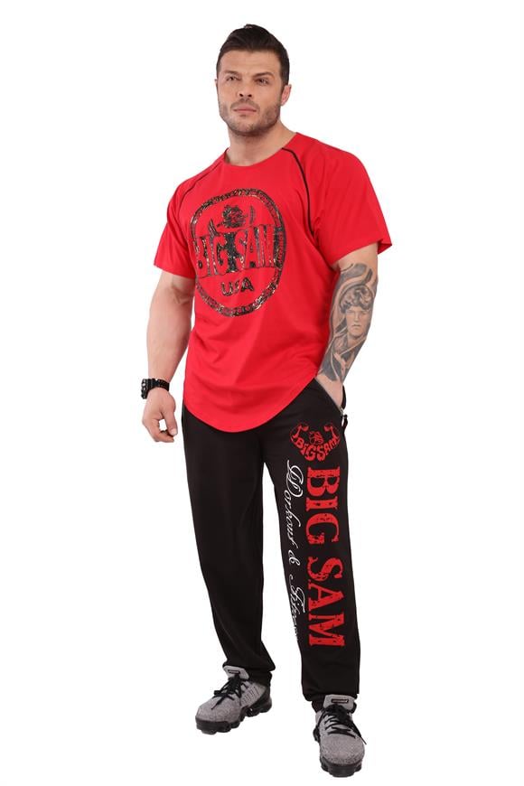 Mens Long Fit Cotton Gym T-shirt