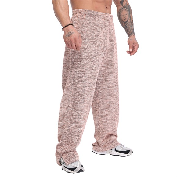 Mens Loose Fit Baggy Winter Sweatpants – Orange Melange