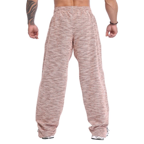 Mens Loose Fit Baggy Winter Sweatpants – Orange Melange