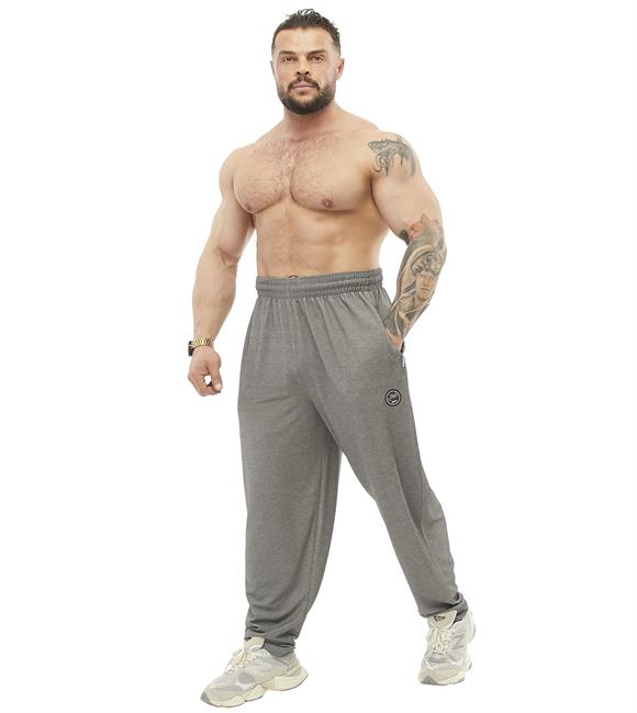 Mens Loose Fit Gym Sweatpants with Zippered Pockets