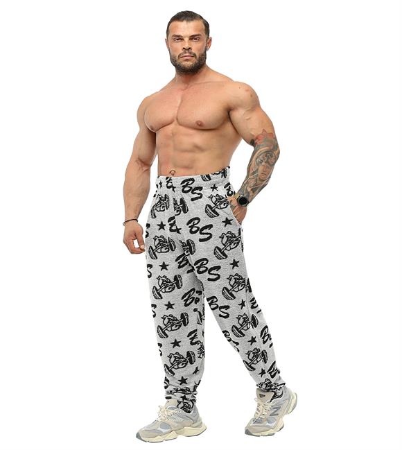Mens Loose Fit Logo Design Towel Swetpants