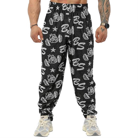 Mens Loose Fit Logo Design Towel Swetpants