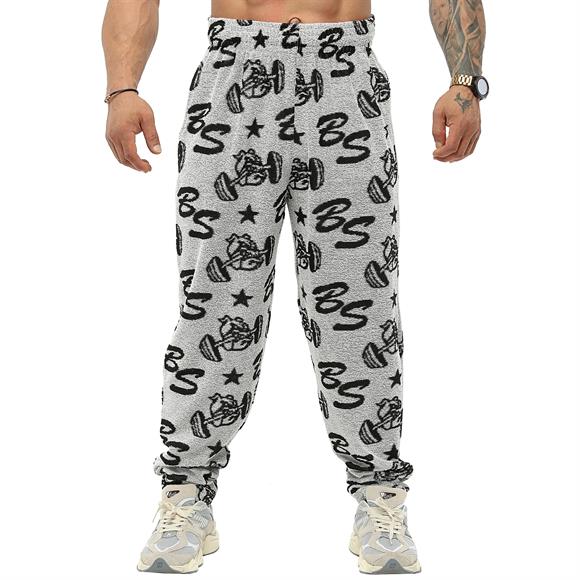 Mens Loose Fit Logo Design Towel Swetpants