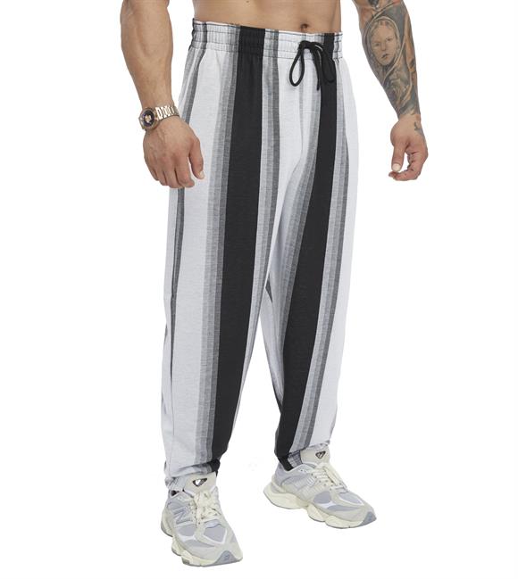Mens Loose Fit Striped Lifestyle Sweatpants