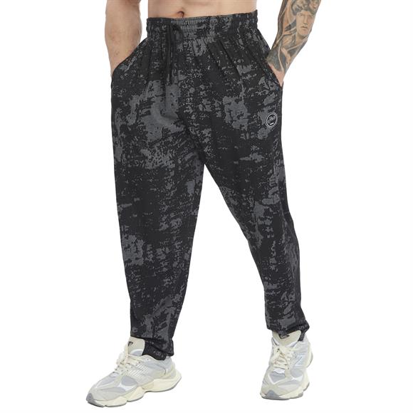 Mens Loose Fit Technical Camo Baggy Pants 