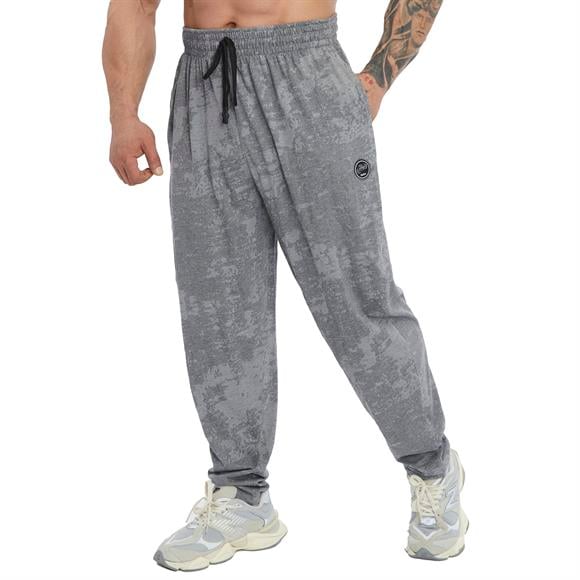 Mens Loose Fit Technical Camo Baggy Pants 