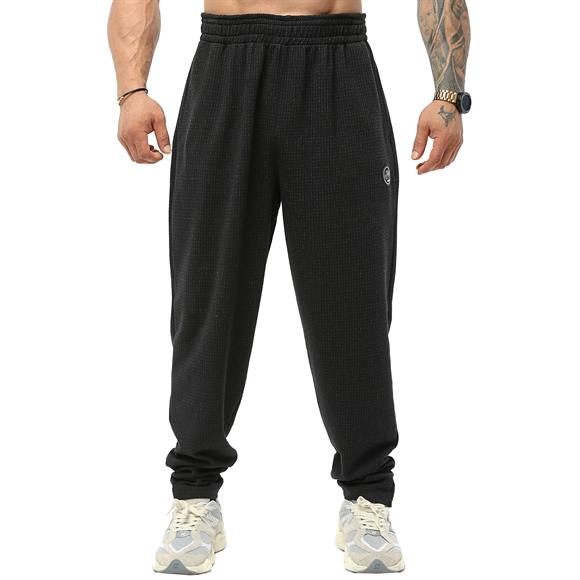 Mens Loose Fit Textured Sweatpants