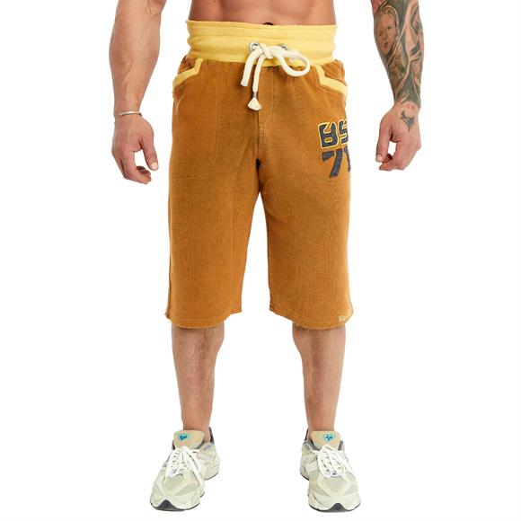 Mens Mustard Capri Shorts