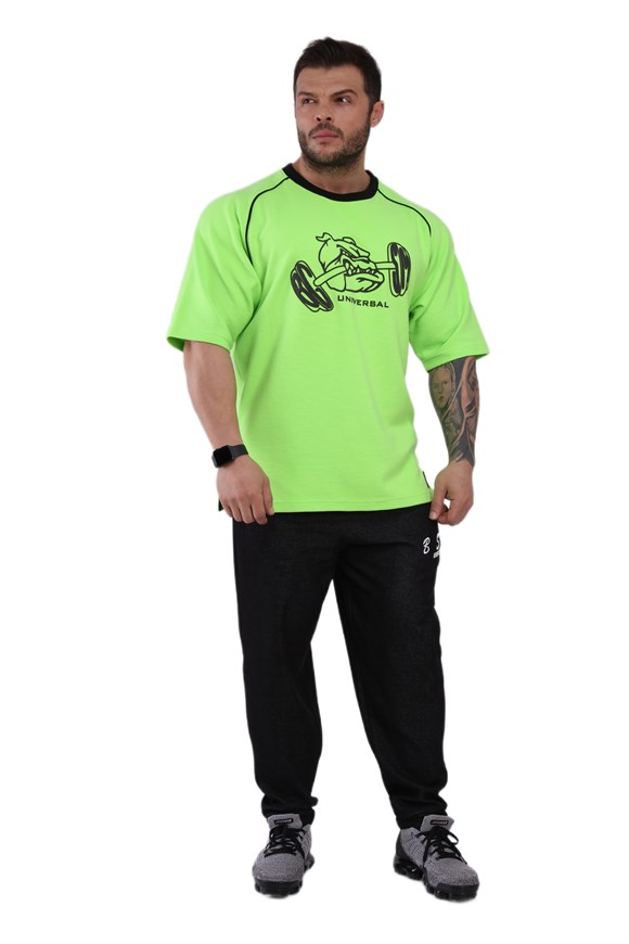Mens Neon Activewear Rag Top T-shirt