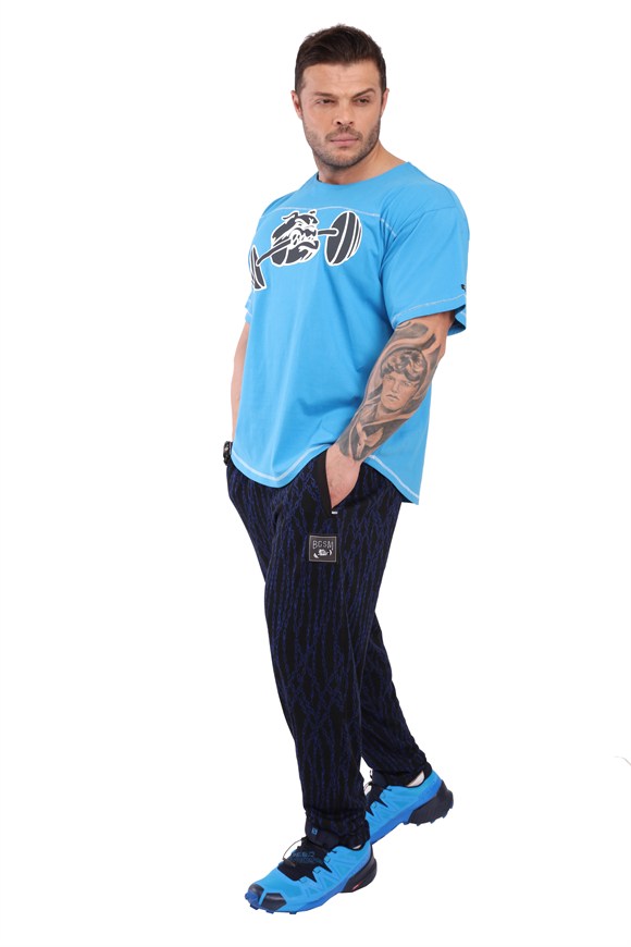 Mens Oversize 100% Cotton Workout T-Shirt