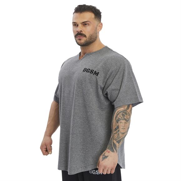 Mens Oversize Active T-shirt V-neck Rag Top