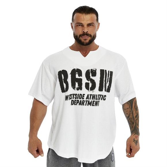 Mens Oversize Active T-shirt V-neck Rag Top